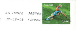 YT 4071 Coupe Du Monde De Rugby - Plaquage - Enveloppe Entière - Rugby