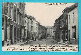 * Chatelet (Hainaut - La Wallonie) * Rue Du Calvaire, Animée, Unique, TOP, Rare, Straatzicht, Old - Chatelet