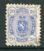 FINLAND 1875 20 P. Perforated 11 Used  Michel 16 Ayb - Used Stamps