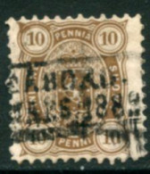 FINLAND 1875 10 P. Perforated 11 Used  Michel 15 Ay - Gebruikt