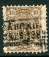 FINLAND 1875 10 P. Perforated 11 Used  Michel 15 Ay - Oblitérés