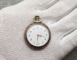 Vintage Silver Pocket Watch- Works - Wandklokken