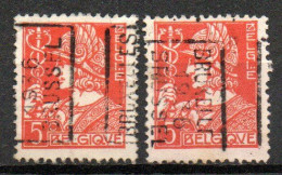 6046 Voorafstempeling Op Nr 336 - BRUXELLES 1936 BRUSSEL - Positie A & B - Roulettes 1930-..