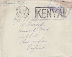 KENYA 1946 LETTER SENT FROM NAIROBI TO BIRMINGHAM - Kenya & Oeganda