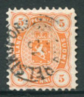 FINLAND 1875 5 P. Perforated 11 Used  Michel 13 Ayb - Used Stamps