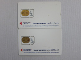 D2 Private GSM SIM Card,two Cards, Fixed Chip,one Card With TwinCard II - [2] Prepaid