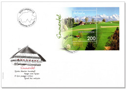 Switzerland 2014 (Box2) Mountains Berge Montagnes Montagne Emmental First Day Cover Swiss Post - Brieven En Documenten