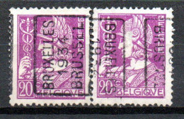 6042 Voorafstempeling Op Nr 338 - BRUXELLES 1934 BRUSSEL - Positie A & B - Rollini 1930-..