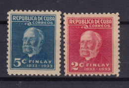 Delcampe - CUBA 1934. CENTENARIO DEL NACIMIENTO DE CARLOS J. FINLAY. MNH. EDIFIL 274/75. - Ungebraucht