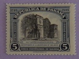 PANAMA YT PA 109 NEUF**MNH" BICENTENAIRE DE L UNIVERSITE SAINT FRANCOIS XAVIER" ANNÉE 1949 - Panama