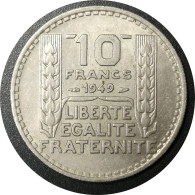 1949   - 10 Francs Turin Cupronickel, Petite Tête  France - 10 Francs