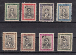 CUBA 1952. ANIVERSARIO DEL FUSILAMIENTO DE LOS ESTUDIANTES DE MEDICINA. NUEVO SIN GOMA. EDIFIL 522/29. CORREO ORDINARIO - Unused Stamps