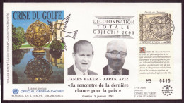 Nations-Unies, Enveloppe Du 9 Janvier 1991 à Genève " Crise Du Golfe " - Sonstige & Ohne Zuordnung