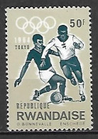 RUANDA   -   1964.   Y&T N° 83 **.   JO De Tokyo.   FOOTBALL. - Nuevos