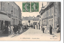 CPA 18 Nérondes Grande Rue - Nérondes