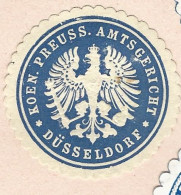 Cachet De Fermeture -    Dusseldorf - Kon Preuss Amtsgericht - Seals Of Generality