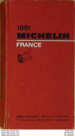 Guide Rouge Michelin 1981 74ème édition France - Michelin (guide)