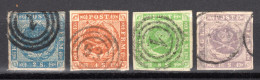 DÄNEMARK, 1854 Freimarken Kroninsignien Im Lorbeerkranz, Gestempelt - Used Stamps