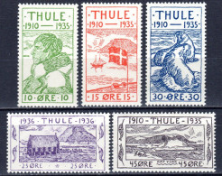 GRÖNLAND, THULE 1935 25. Jahrestag Der Gründung Thule-Siedlung, Postfrisch ** - Thule