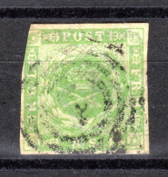 DÄNEMARK, 1854 Freimarke Kroninsignien Im Lorbeerkranz, Gestempelt - Used Stamps