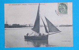 Cp, Bateaux , Barque De Pêche Sortant Du Port, 17, ROYAN, Voyagée 1907 - Fischerei