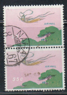 RYUKYU ISLANDS US POSSESSIONS IN JAPAN 1961 AIR POST MAIL AIRMAIL HEAVENLY MAIDEM OVER TREETOPS 35c USED USATO OBLITERE - Riukiu-eilanden