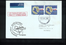 Argentina 1999 Antarctica - Deception Island - Gould Operations - Oceanography Interesting Cover - Lettres & Documents