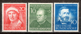 DEUTSCHLAND BRD, 1951/55 Lot Einzelwerte, Postfrisch ** - Ungebraucht