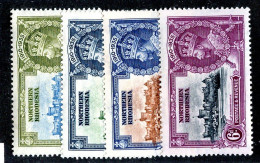 ( 8 Jub )  1935 Scott # 18-21 Mlh* (offers Welcome) - Northern Rhodesia (...-1963)