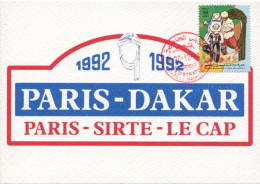 LIBYA 1991 Paris Dakar Rally Bikes (maximum-card) #3 - Motos