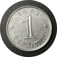 Monnaie France - 1965 - 1 Centime Épi - 1 Centime