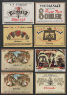 VIN D ALSACE - ITTERSWILLER / LOT DE 8 ETIQUETTES   (ref 6212) - Collections & Sets