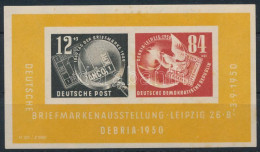 ** NDK 1950 DEBRIA Mi Block 7 (Mi EUR 160,-) (rozsda / Stain) - Sonstige & Ohne Zuordnung