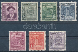 ** Spanyol Andorra 1948 Mi 44-50 (Mi EUR 150,-) (1.35Pta Gumiránc / Gum Creases) - Autres & Non Classés