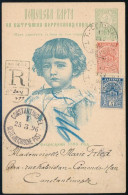 Bulgária 1896 Ajánlott Díjkiegészített Díjjegyes Levelezőlap Törökországba Küldve - Sonstige & Ohne Zuordnung