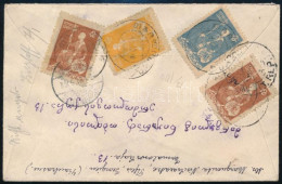 Grúzia 1919 Dekoratív Ajánlott Levél, Tiflis - Milánó - Berlin. RR! - Other & Unclassified