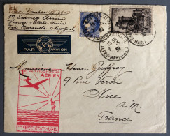 France, Premier Service Postal Aérien FRANCE ETATS-UNIS 1939 - (W1258) - First Flight Covers