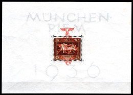 DEUTSCHES REICH, 1937 Galopprennen "Das Braune Band", Block Postfrisch ** - Blocks & Kleinbögen