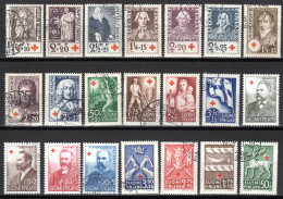 FINNLAND, 1933/1956 Lot Rotes Kreuz, Gestempelt - Usati