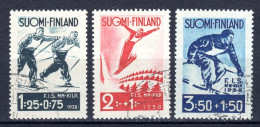 FINNLAND, 1938, Internationale Skiwettkämpfe Lahti, Gestempelt - Oblitérés