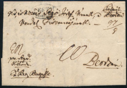 1836 Portós Levél / Unpaid Cover "PESTH / Recomandirt" - Altri & Non Classificati