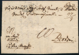 1836 Portós Levél / Unpaid Cover "PESTH / Recomandirt" - Autres & Non Classés