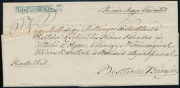 1836 Hivatalos Levél Kék "TH.ZSAMBOKRÉTH" - Beszterczebánya - Autres & Non Classés
