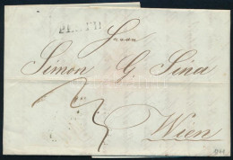 1841 Levél 12kr Portóval "PESTH" - Wien - Other & Unclassified