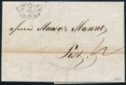 1847 Levél 12kr Portóval "SZEGEDIN" - Pest - Other & Unclassified