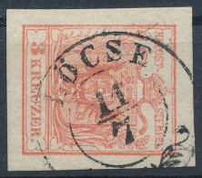 O 1850 3kr HP IIIa Rózsa, Szép Szélekkel / Type HP IIIa, Rose, With Nice Margins "LŐCSE" Certificate: Steiner - Sonstige & Ohne Zuordnung