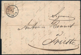 1855 6kr HP III Levélen "KARLSTADT" - Trieste - Sonstige & Ohne Zuordnung