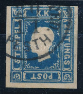 O 1858 Hírlapbélyeg Sötétkék / Newspaper Stamp Dark Blue, Type I."PESTH" Certificate: Strakosch (ANK EUR 1.000,-) - Otros & Sin Clasificación
