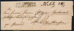 1859 20kr Portós Levél "Skalitz" Kézi + "K.K. FAHRENDES POSTAMT No.3." Bélyegzéssel / Unpaid Cover - Otros & Sin Clasificación