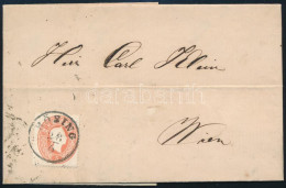 1862 5kr Levélen / On Cover "BÖSING" - Wien - Otros & Sin Clasificación